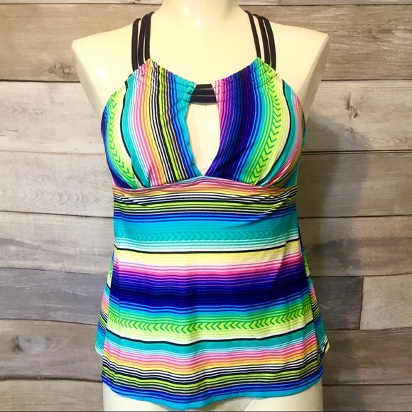 Serape print strappy tankini size S - Picture 1 of 5